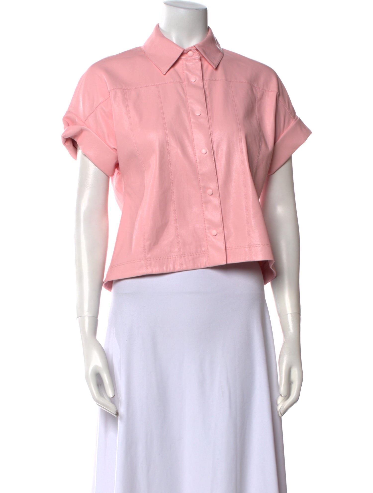 Alice + Olivia Short Sleeve Crop Top