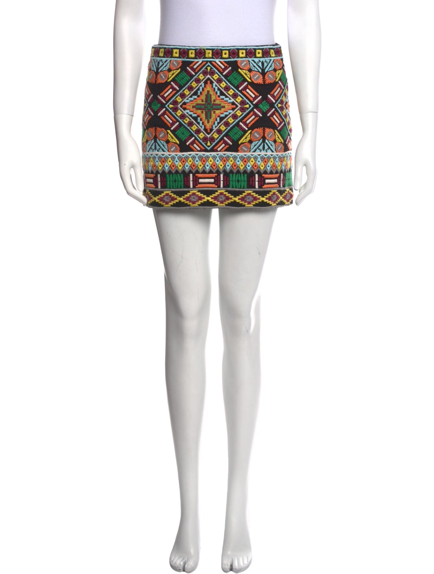 Alice + Olivia Printed Mini Skirt