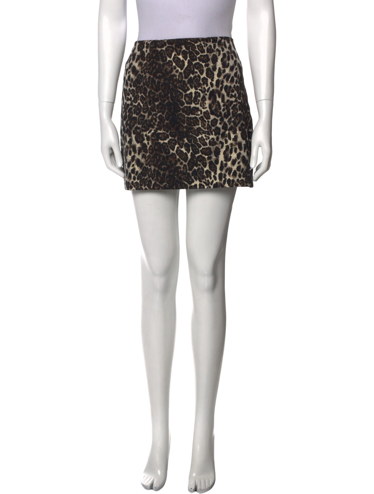 Alice + Olivia Animal Print Mini Skirt