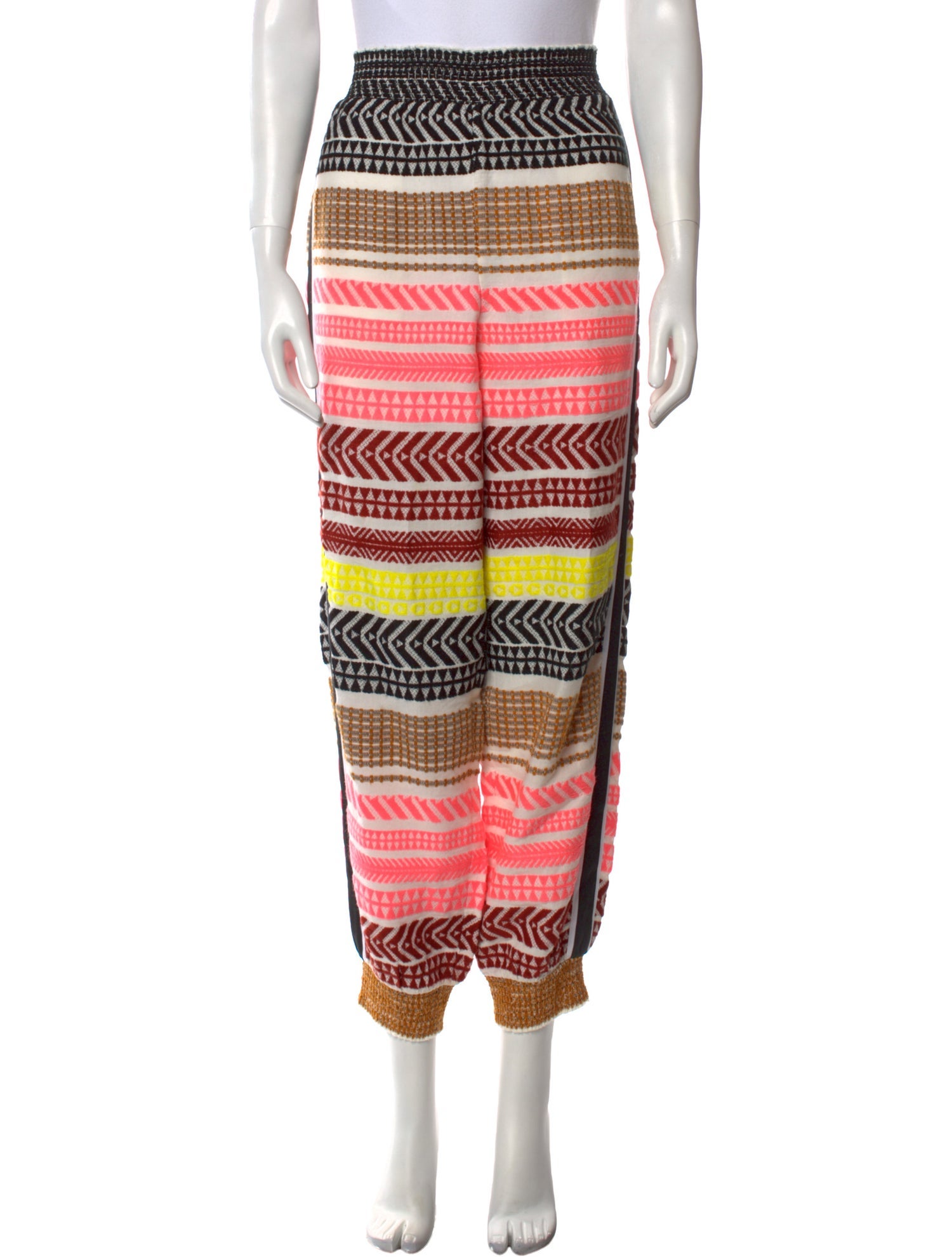 Alice + Olivia Striped Skinny Leg Pants