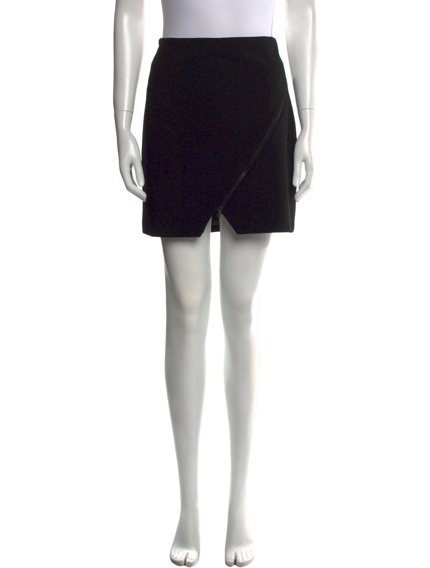 Alice + Olivia Leather Trim Embellishment Mini Skirt w/ Tags