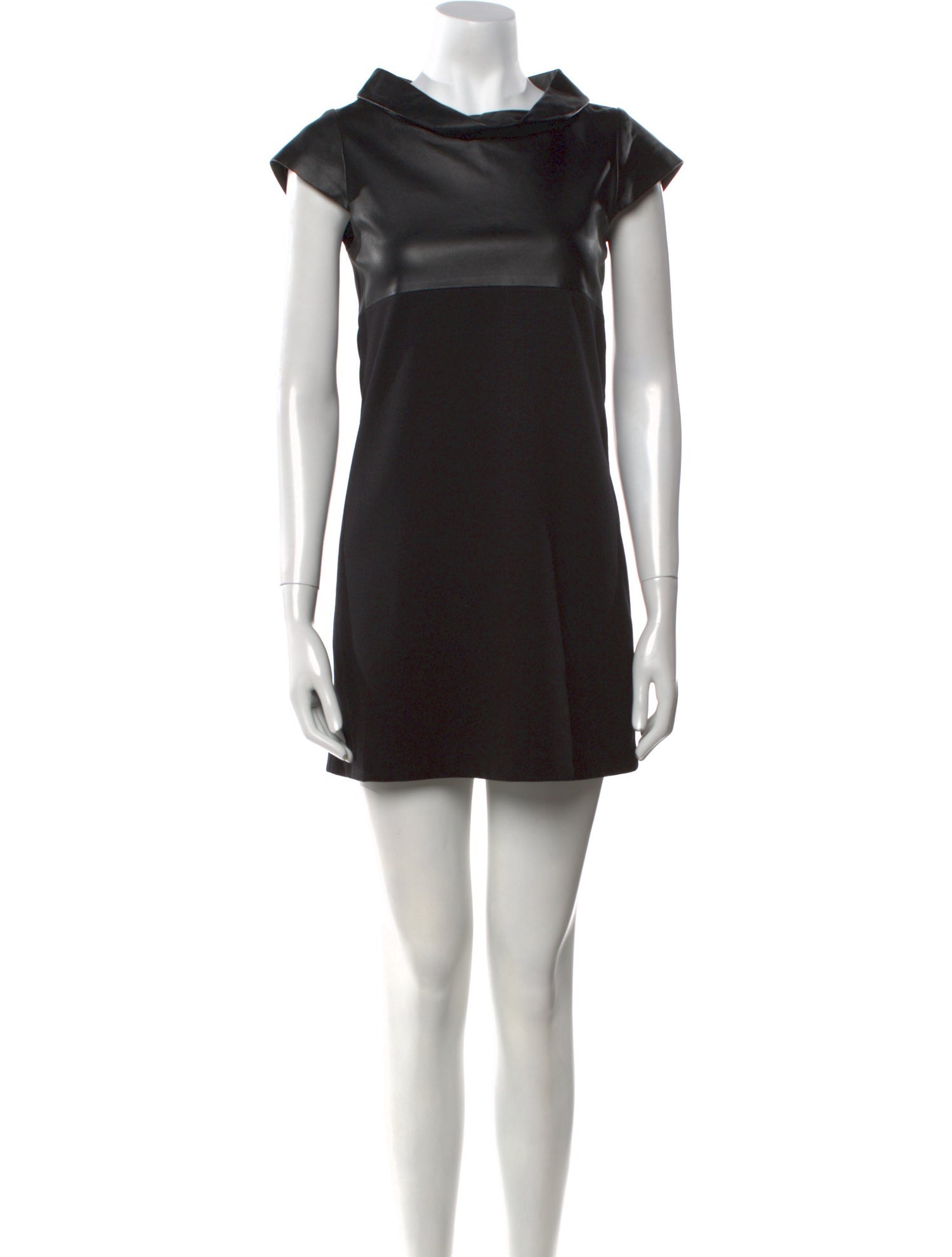 Alice + Olivia Leather Mini Dress