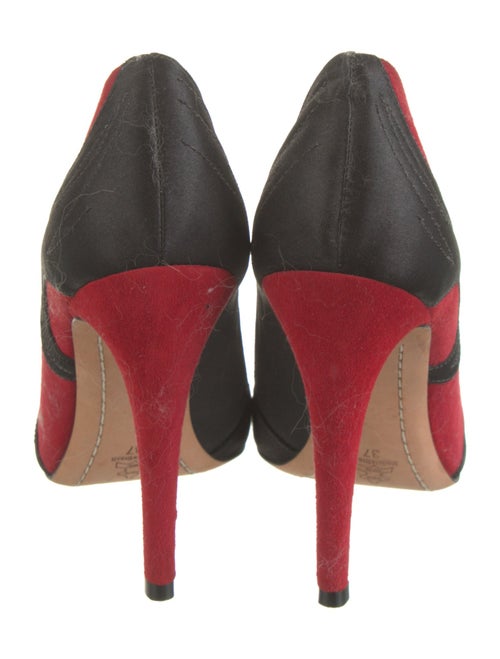 Alice + Olivia Suede Printed D'Orsay Pumps