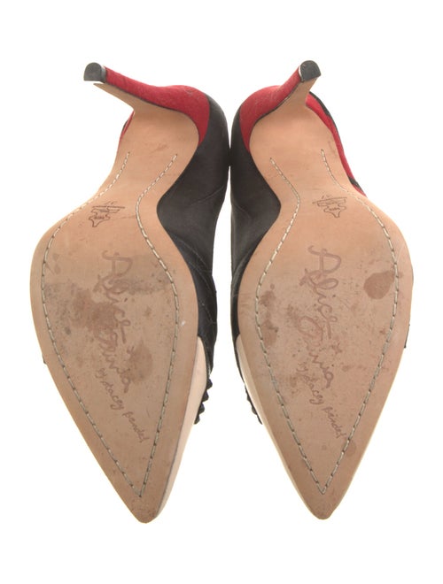 Alice + Olivia Suede Printed D'Orsay Pumps