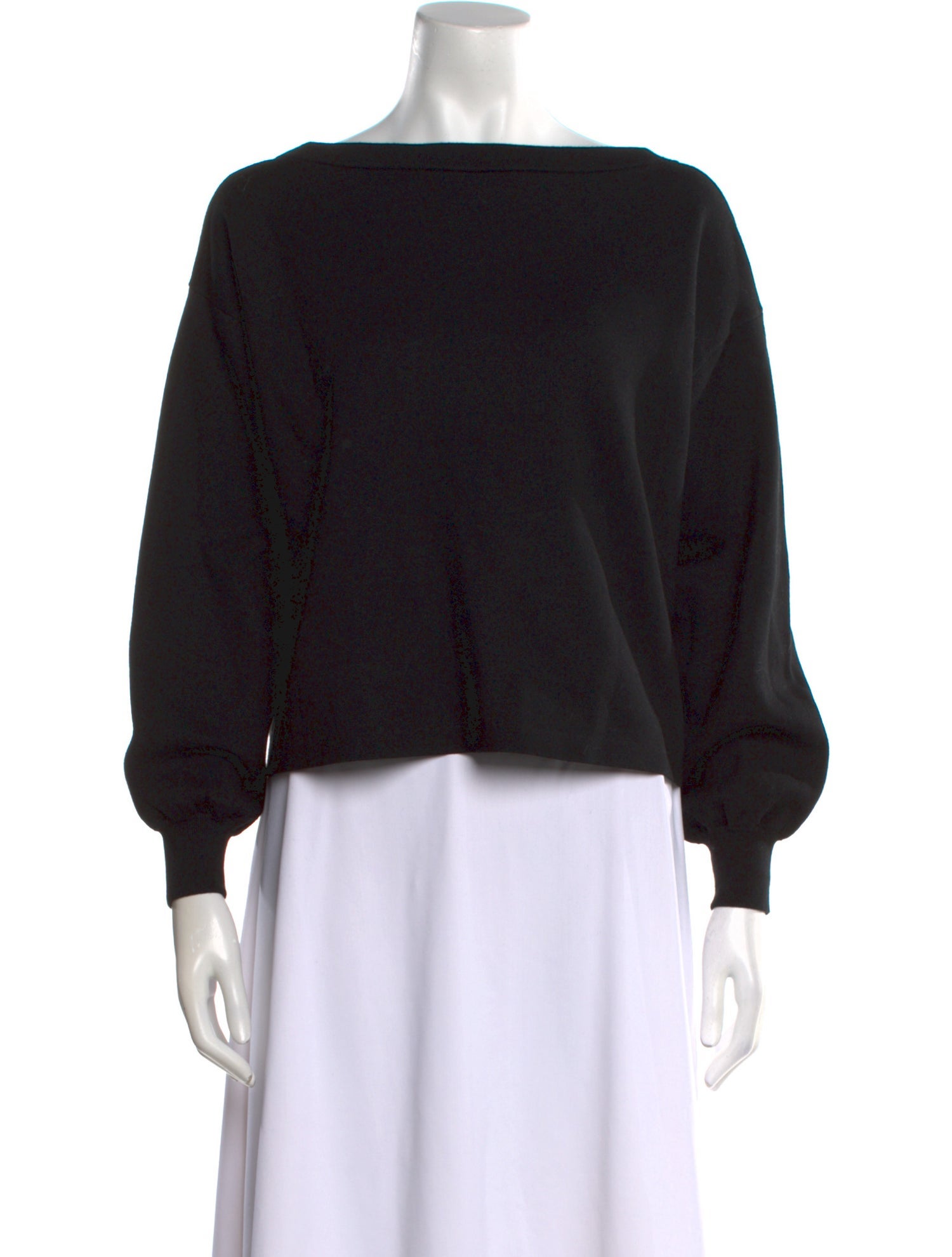 Alice + Olivia Wool Bateau Neckline Sweatshirt