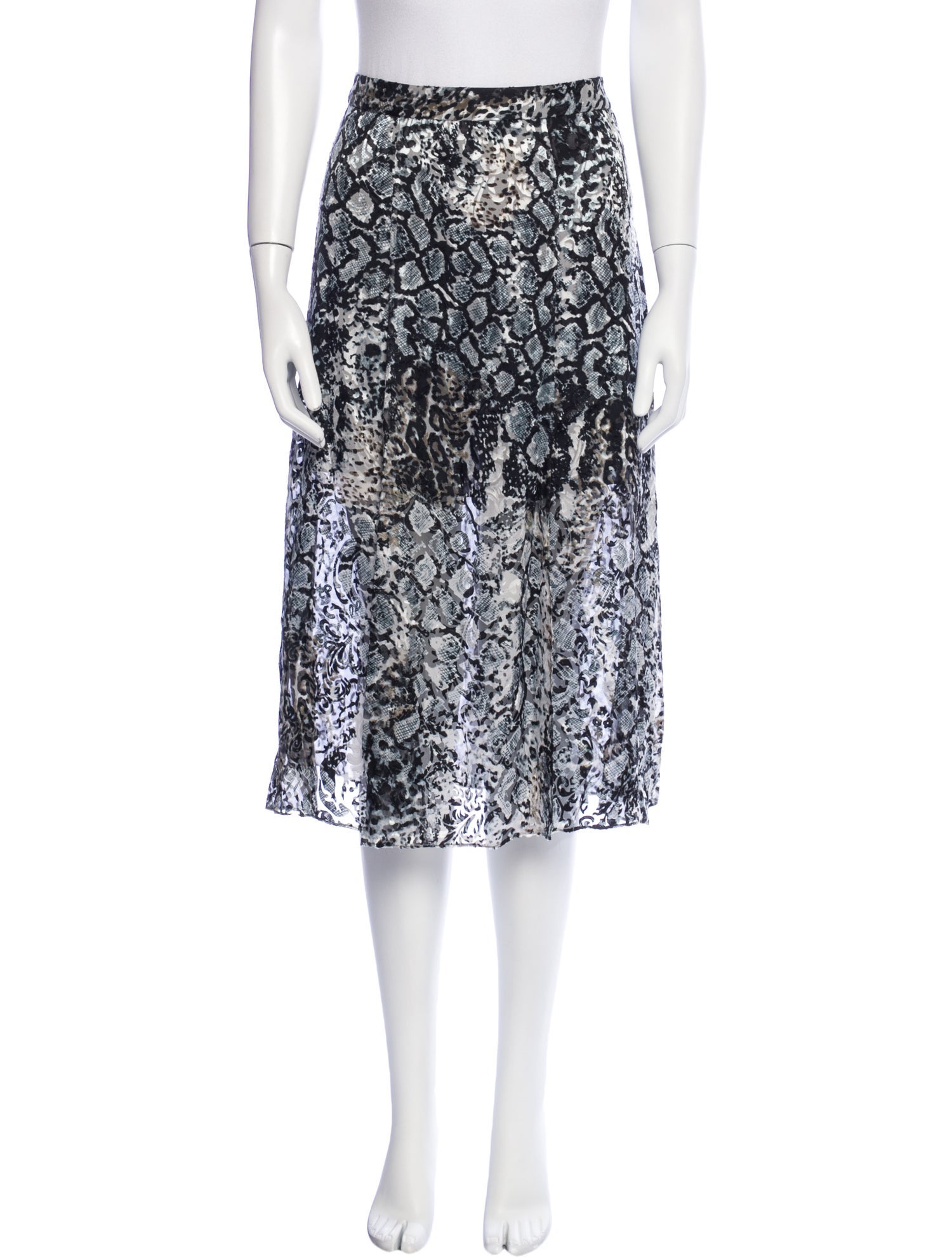 Alice + Olivia Animal Print Knee-Length Skirt