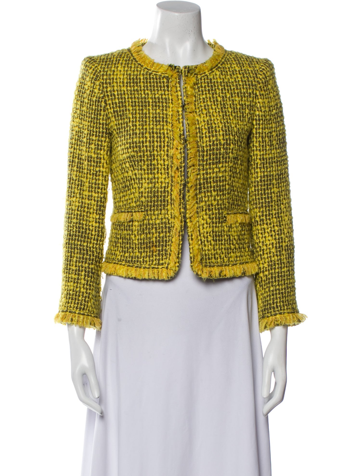Alice + Olivia Tweed Pattern Jacket