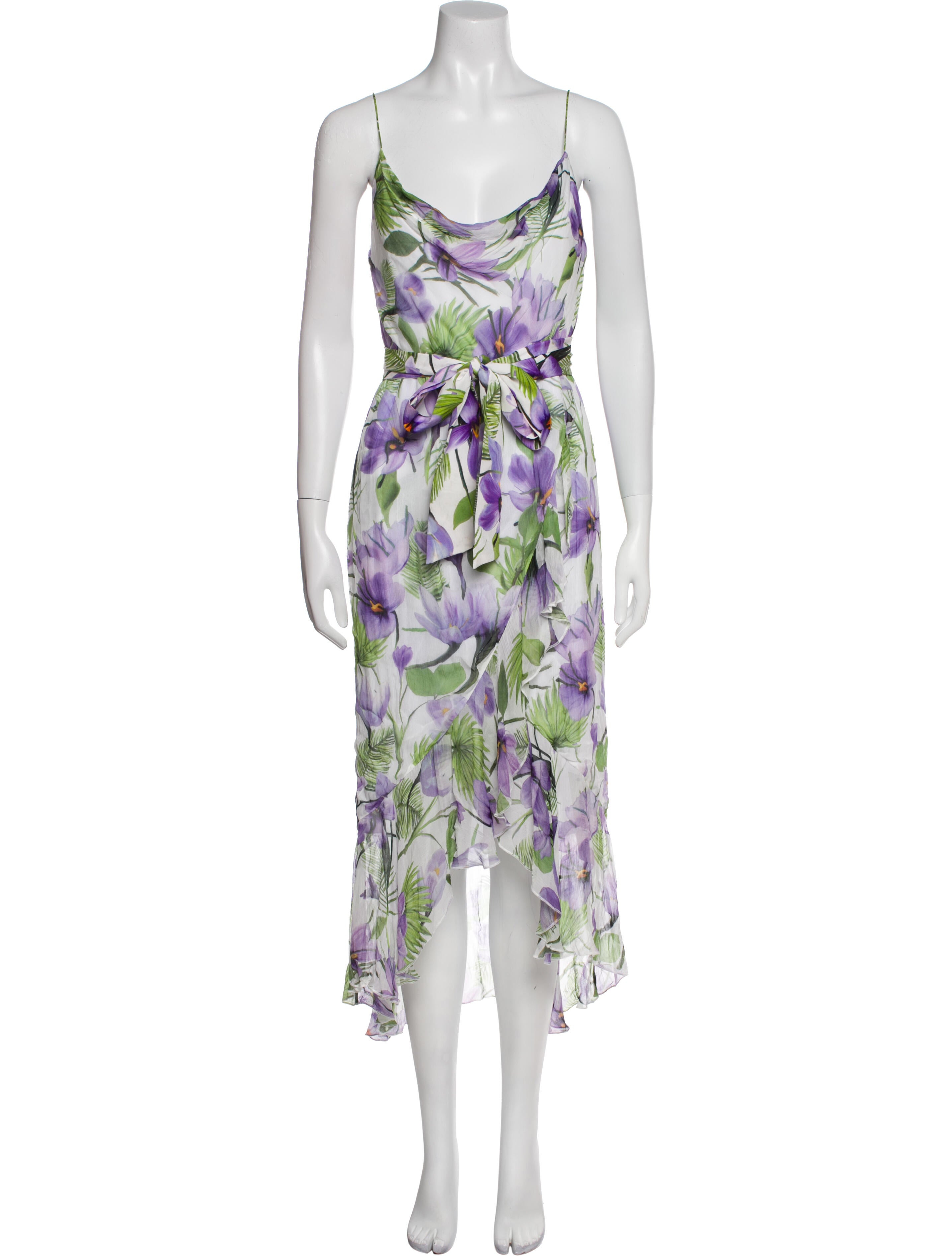 Alice + Olivia Floral Print Long Dress w/ Tags