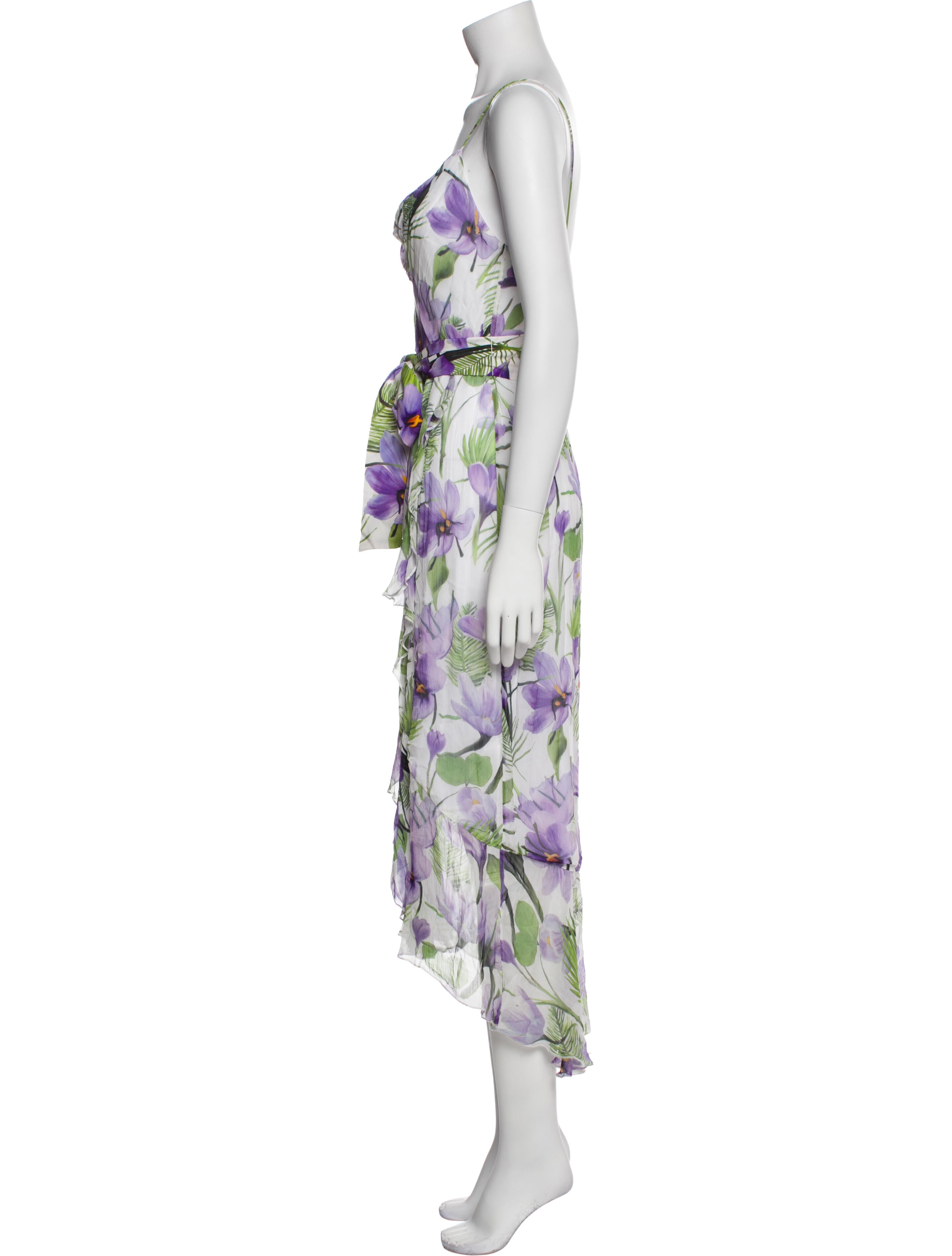 Alice + Olivia Floral Print Long Dress w/ Tags