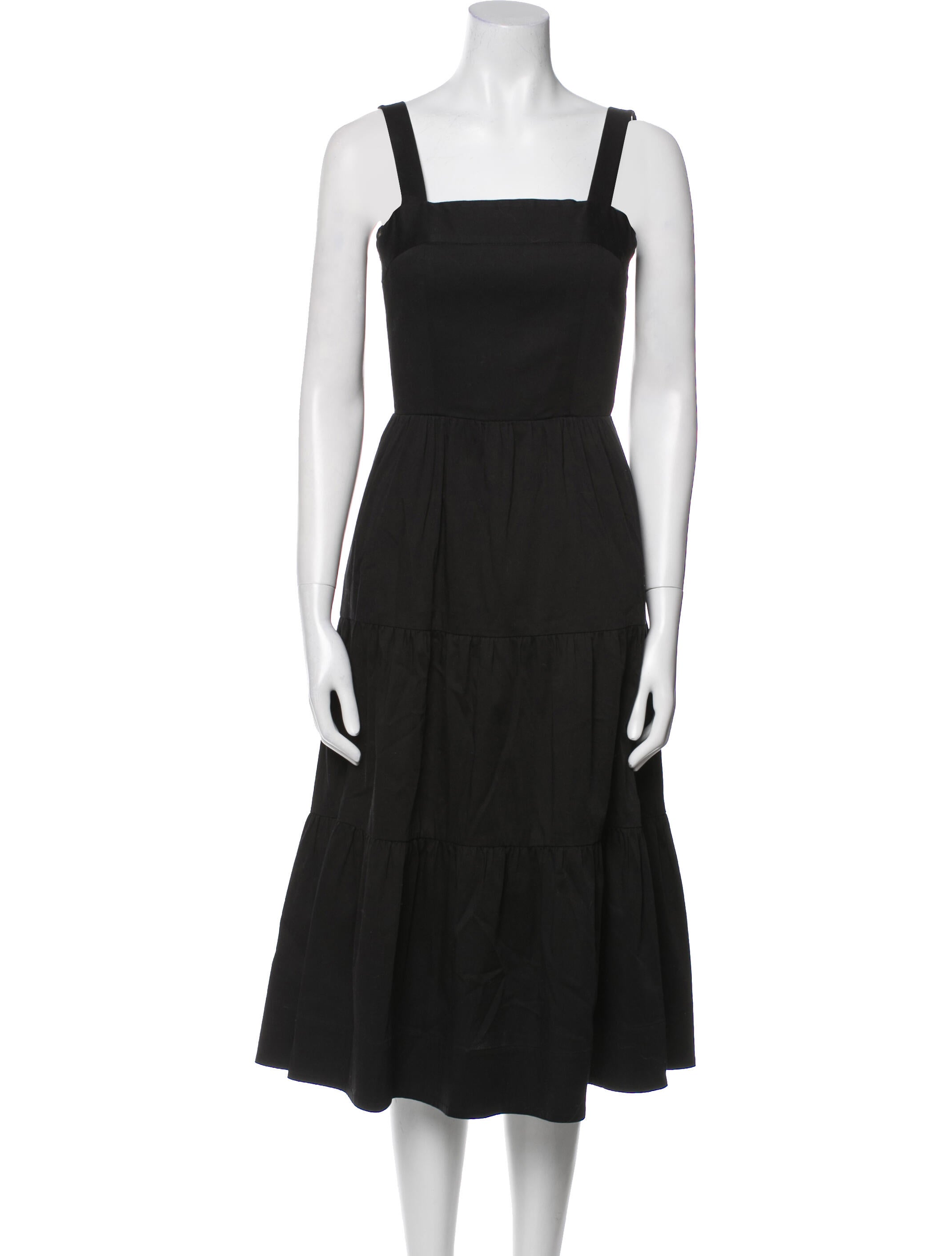 Alice + Olivia Square Neckline Midi Length Dress