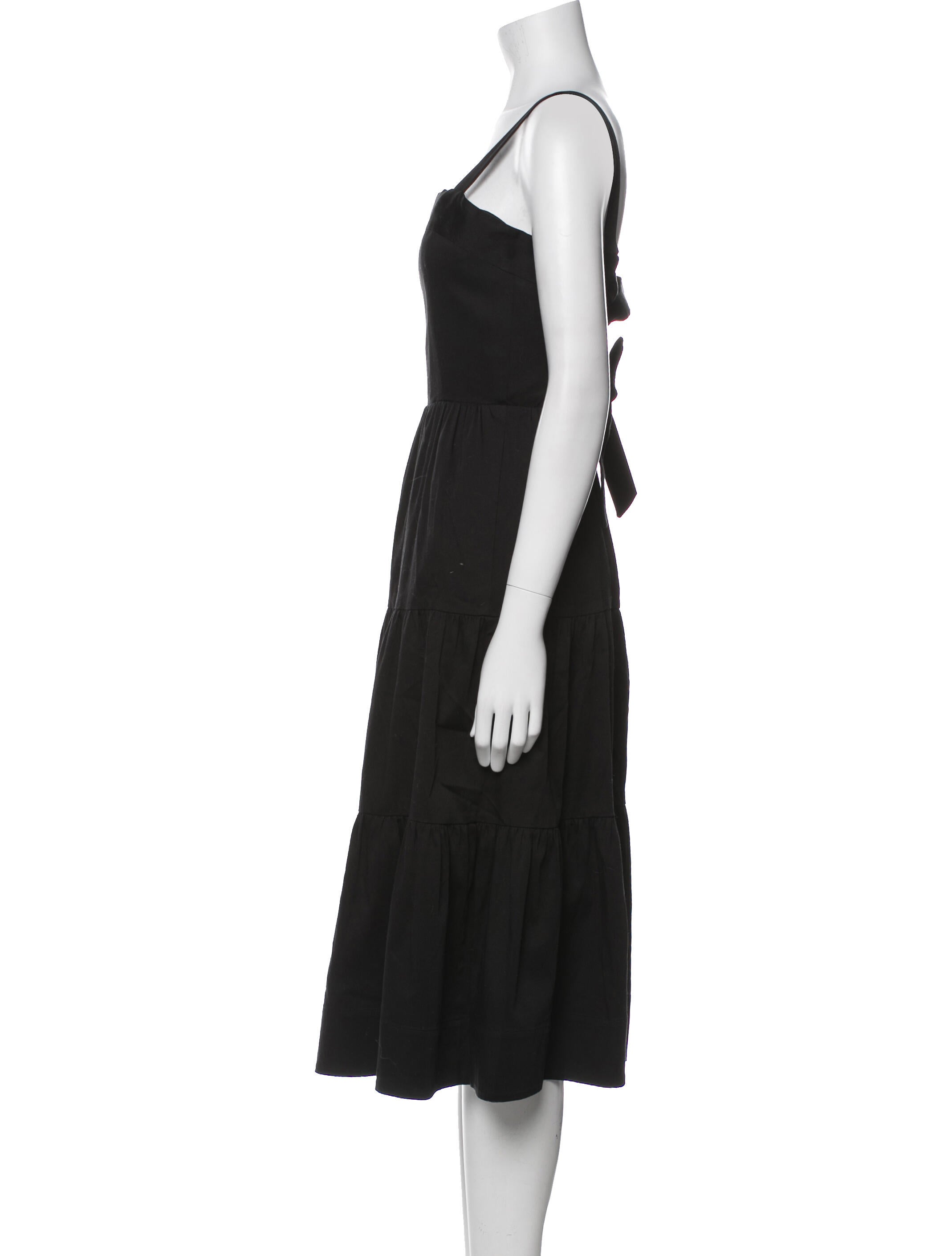 Alice + Olivia Square Neckline Midi Length Dress