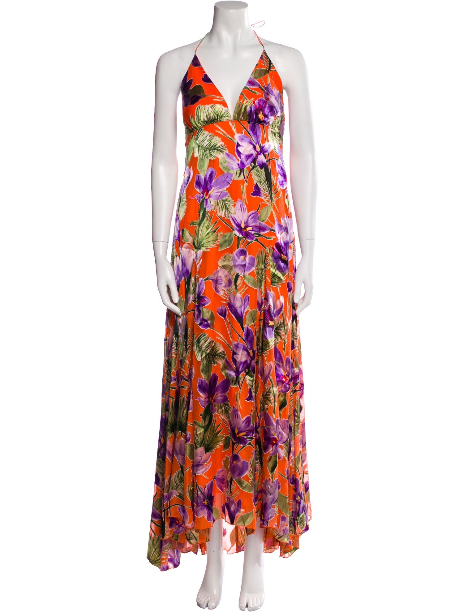 Alice + Olivia Floral Print Long Dress w/ Tags