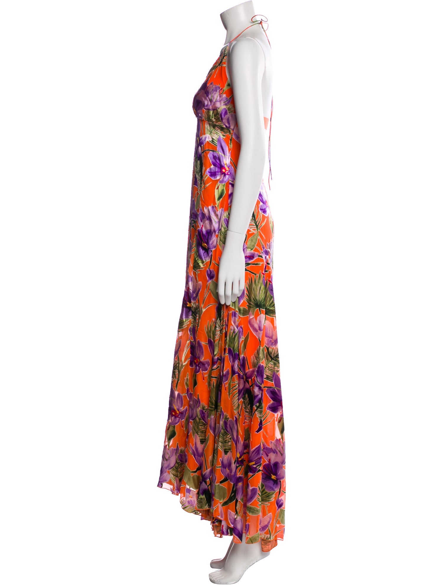 Alice + Olivia Floral Print Long Dress w/ Tags