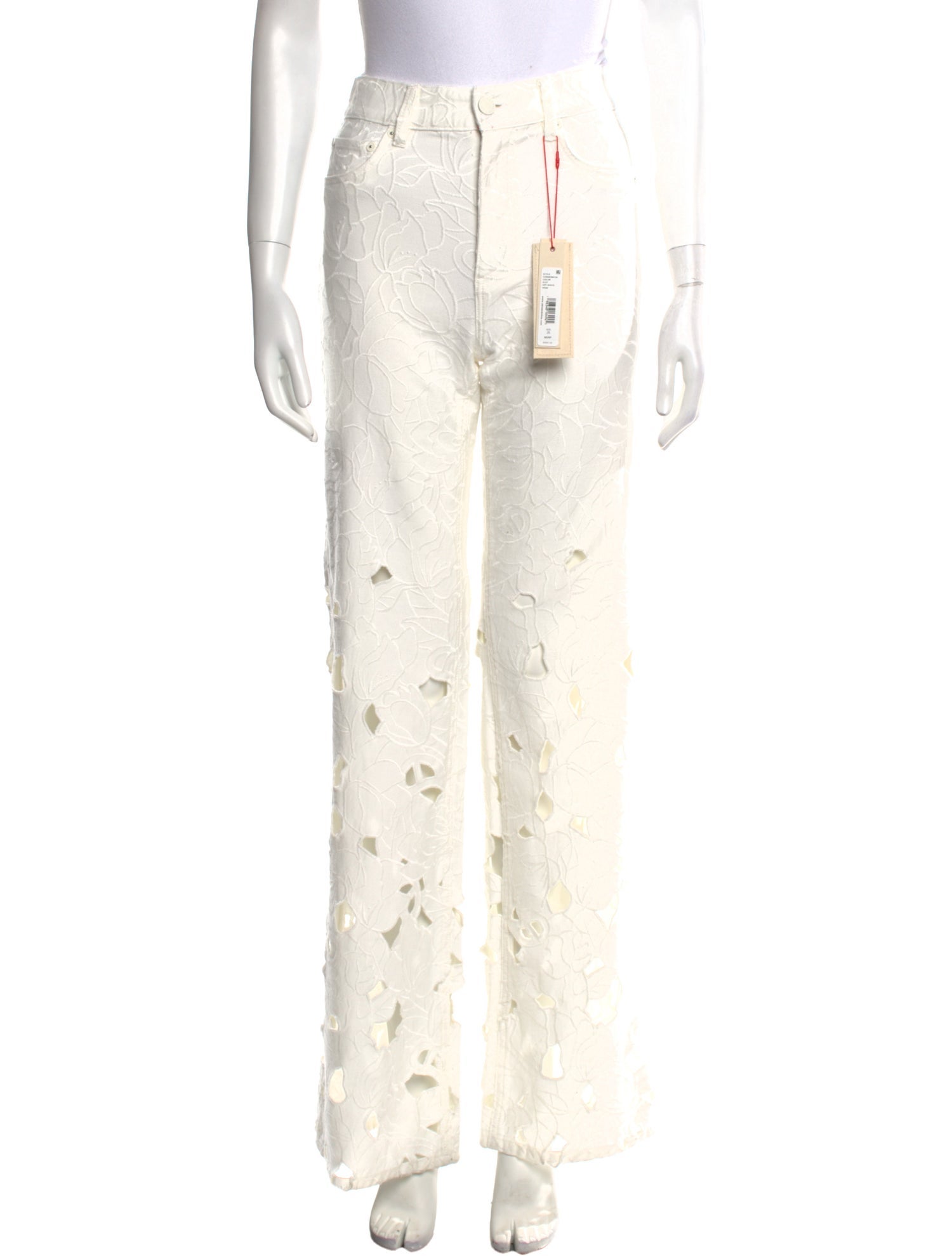 Alice + Olivia Mid-Rise Wide Leg Jeans w/ Tags