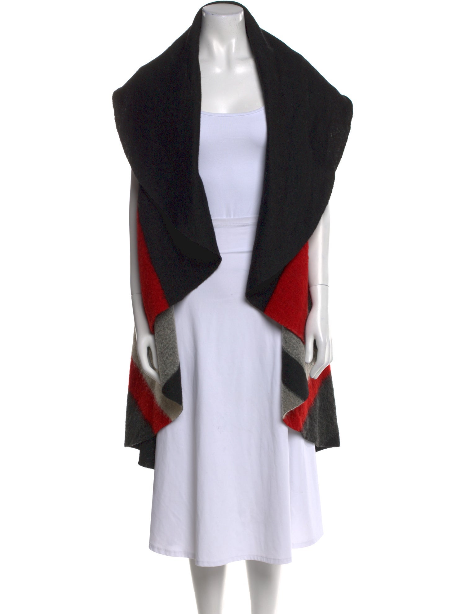 Alice + Olivia Wool Colorblock Pattern Sweater