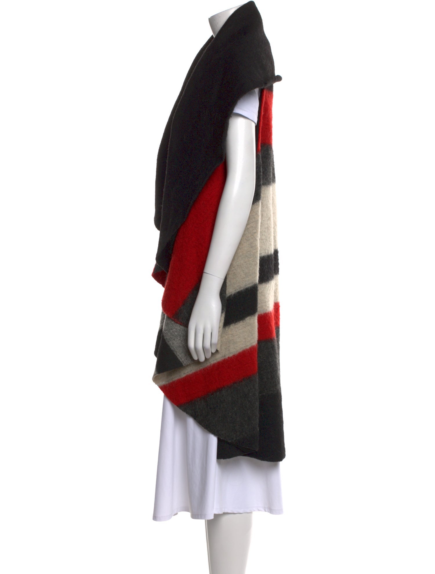 Alice + Olivia Wool Colorblock Pattern Sweater