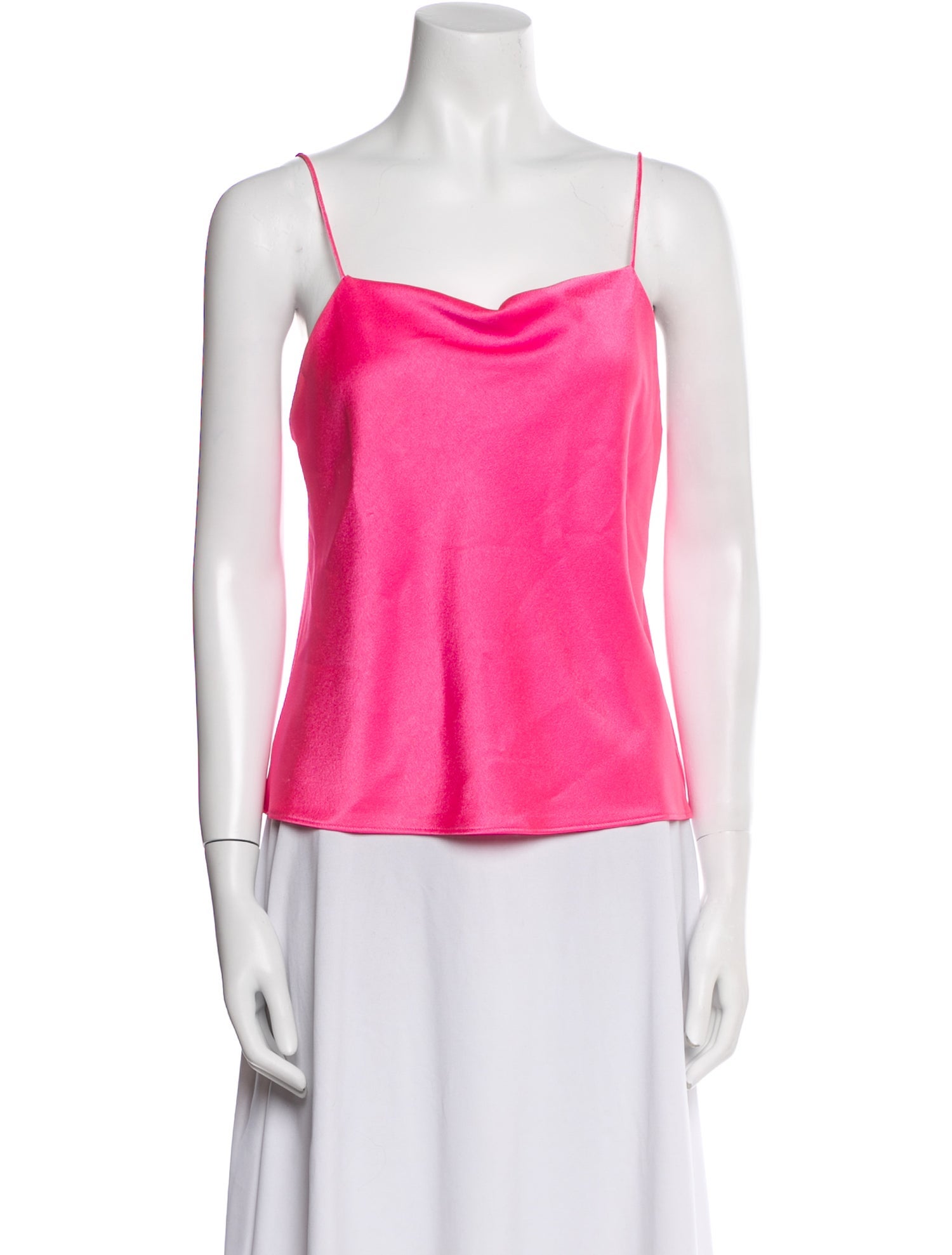 Alice + Olivia Satin Square Neckline Top