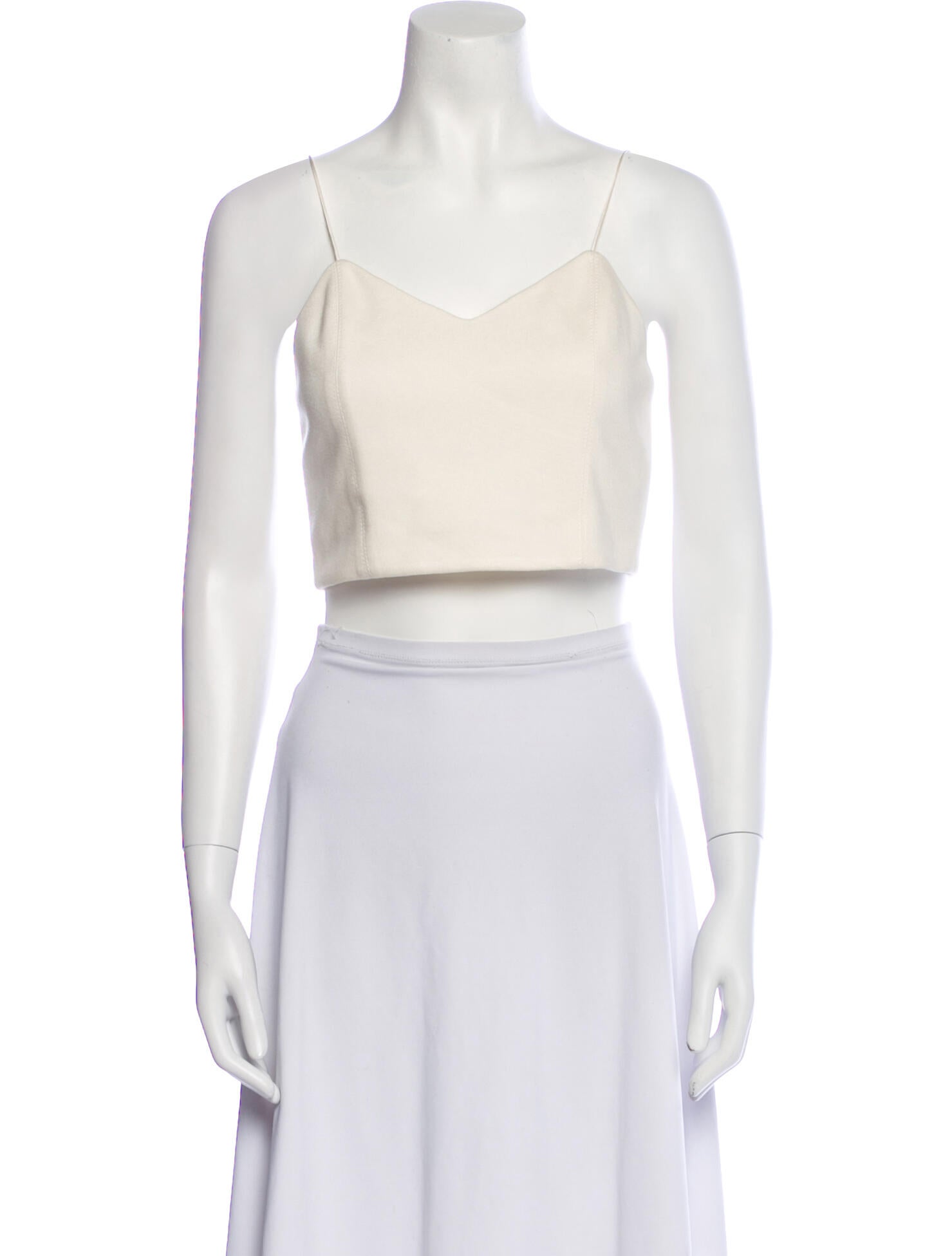 Alice + Olivia V-Neck Sleeveless Crop Top