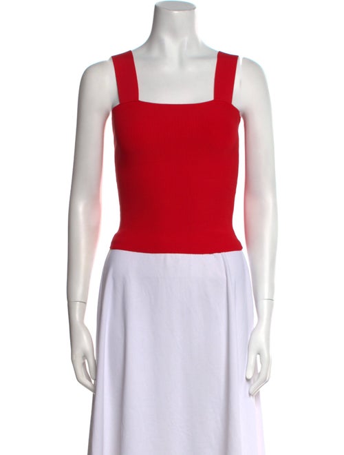 Alice + Olivia Square Neckline Sleeveless Crop Top