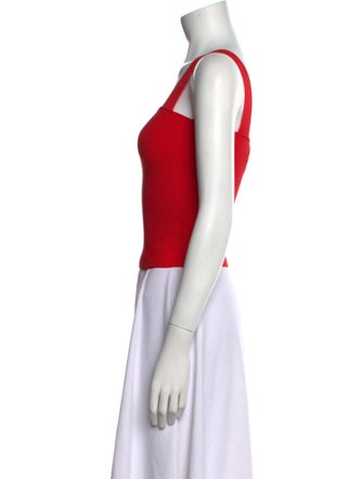 Alice + Olivia Square Neckline Sleeveless Crop Top