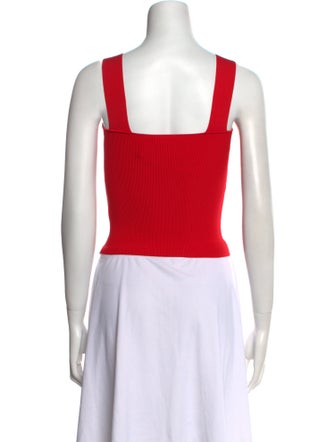 Alice + Olivia Square Neckline Sleeveless Crop Top