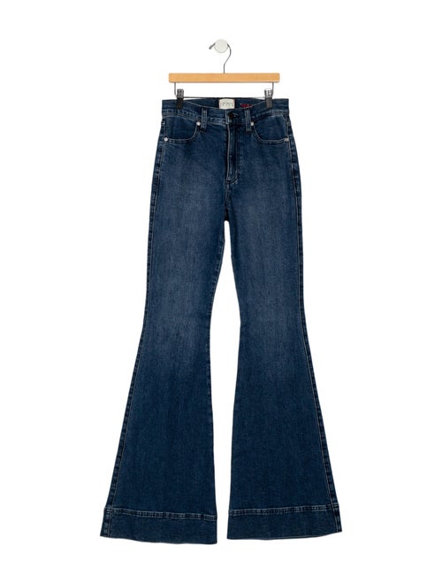 Alice + Olivia Mid-Rise Wide Leg Jeans