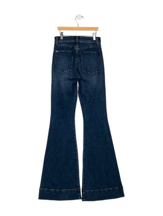 Alice + Olivia Mid-Rise Wide Leg Jeans