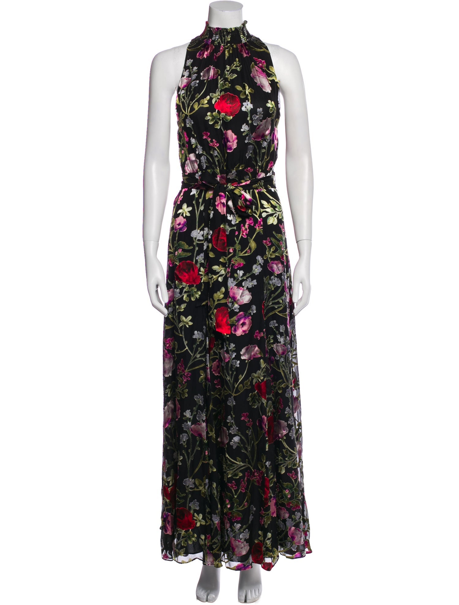 Alice + Olivia Floral Print Long Dress w/ Tags