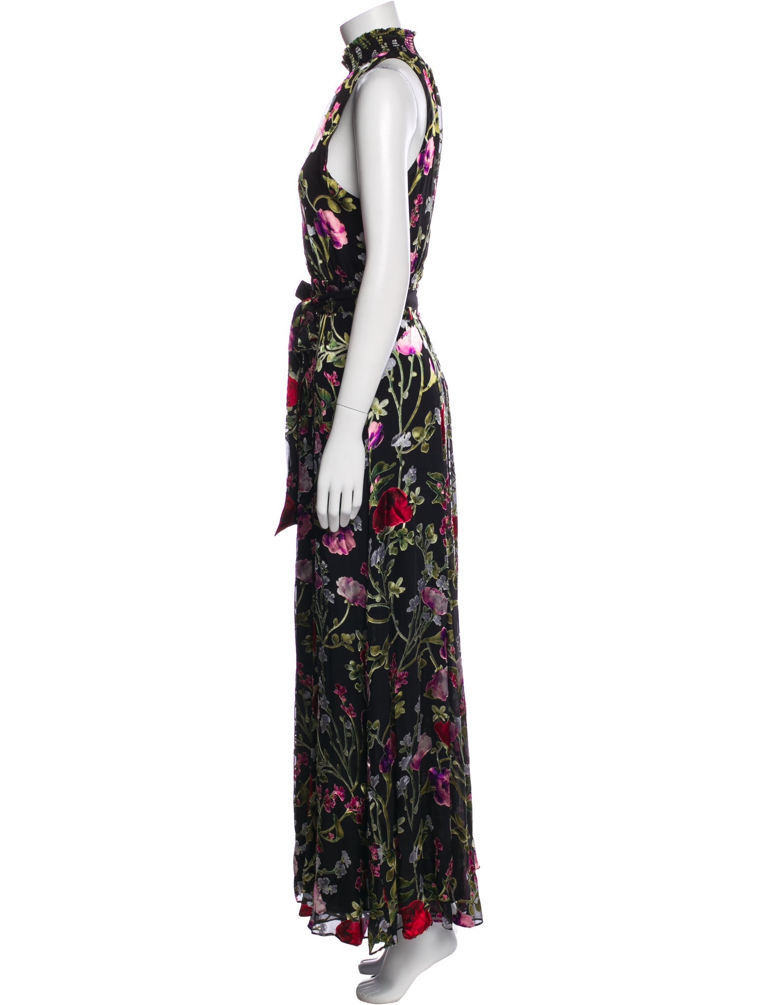 Alice + Olivia Floral Print Long Dress w/ Tags