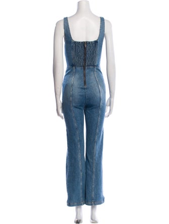 Alice + Olivia Square Neckline Jumpsuit