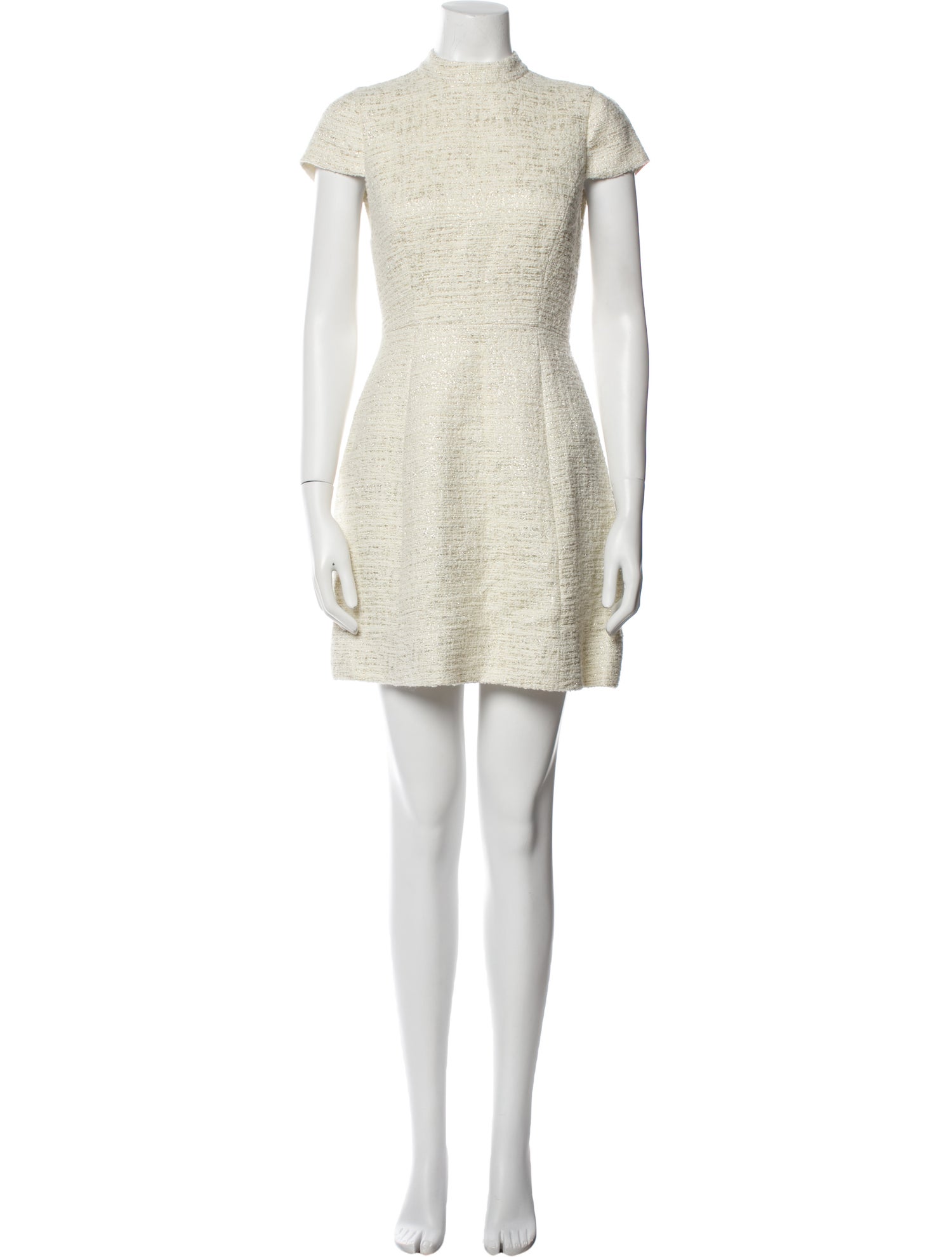 Alice + Olivia Mock Neck Mini Dress