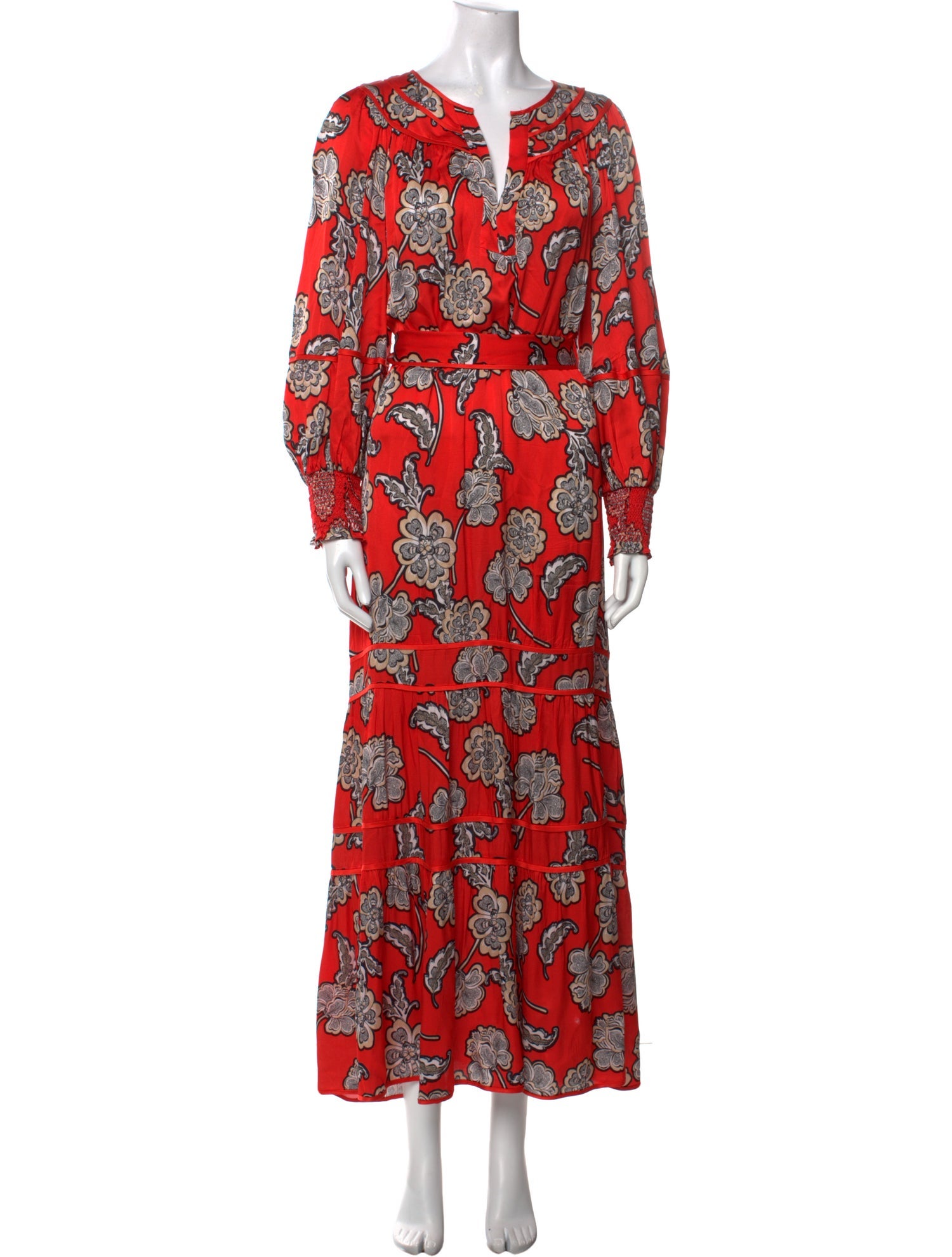 Alice + Olivia Floral Print Long Dress