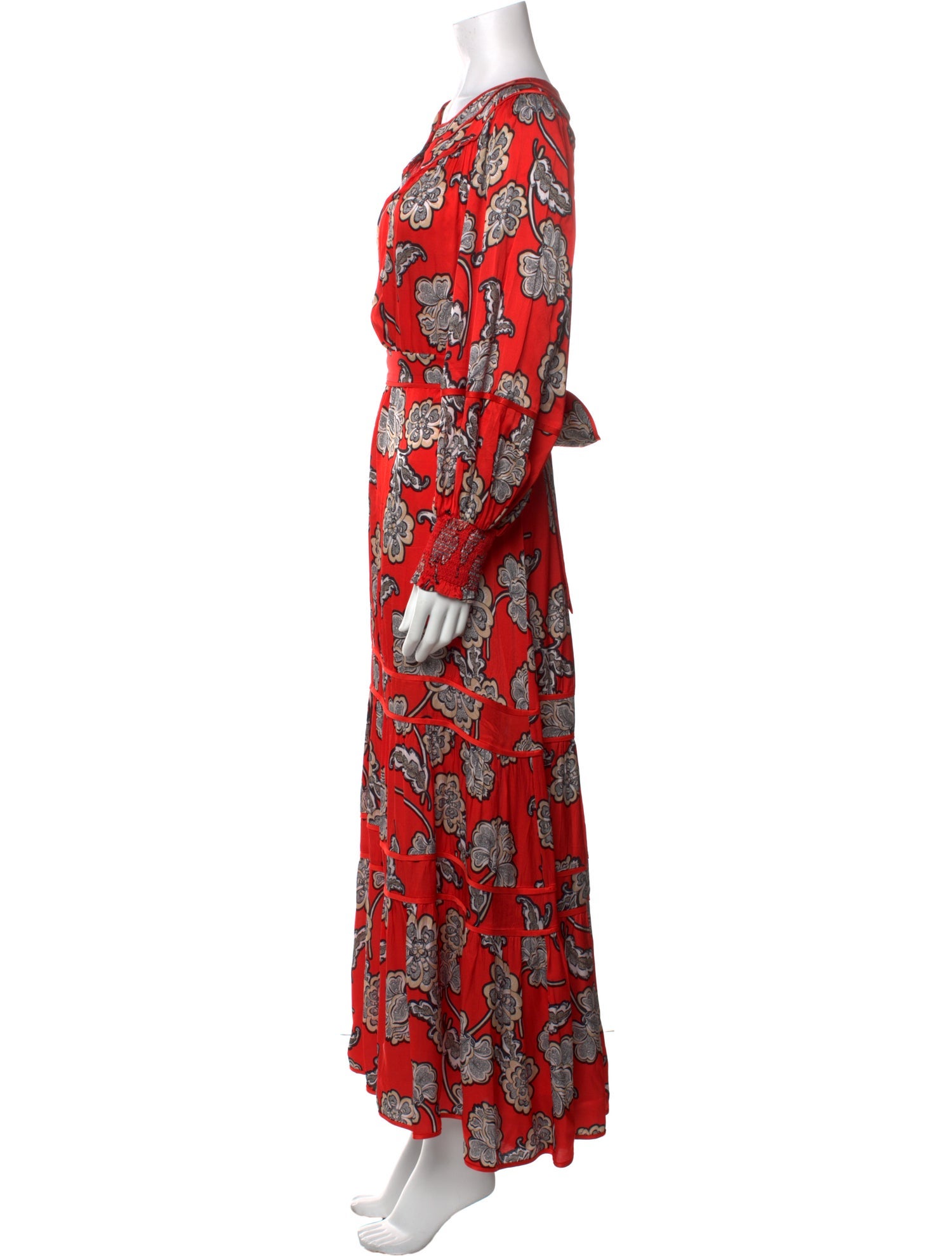 Alice + Olivia Floral Print Long Dress