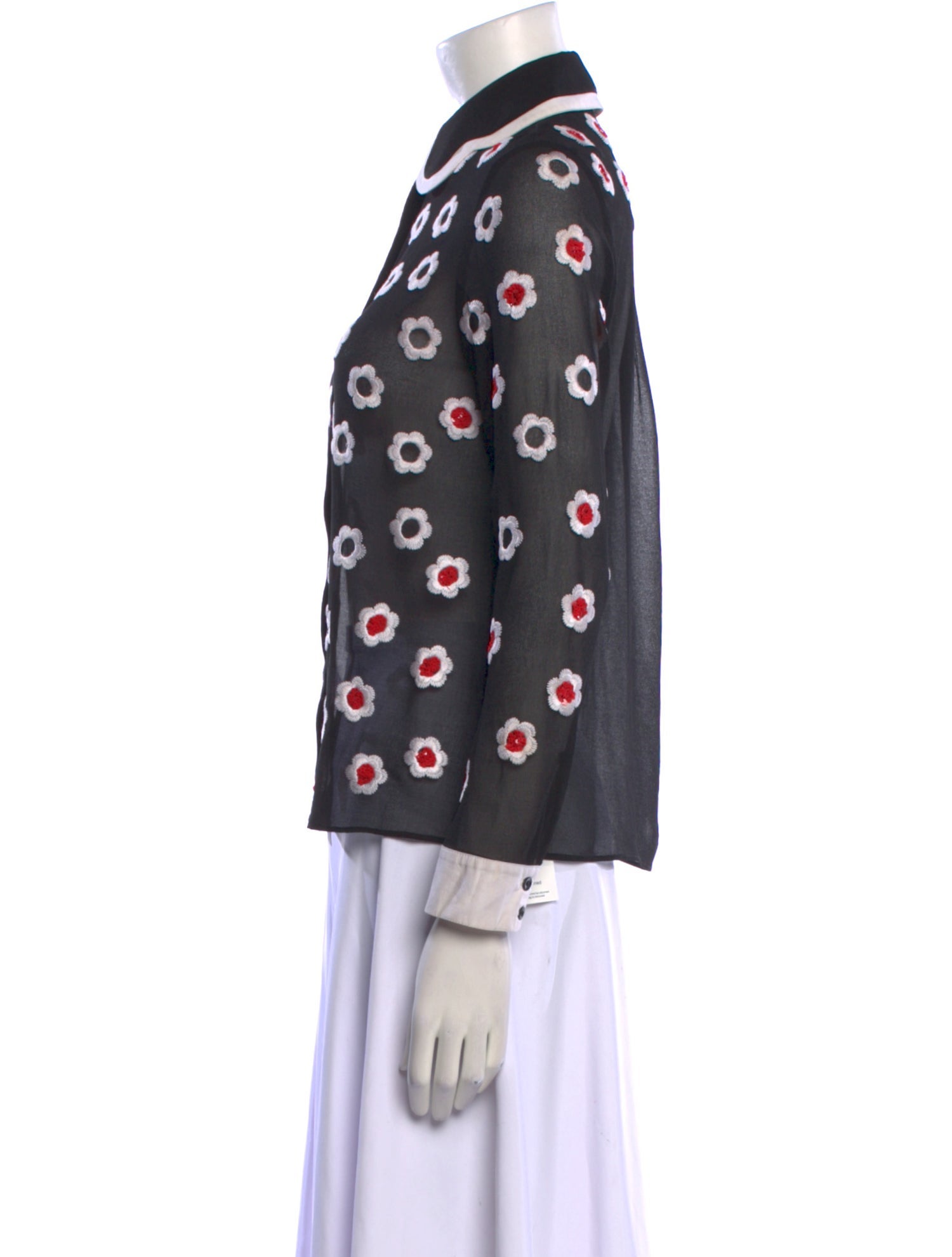 Alice + Olivia Printed Mock Neck Top