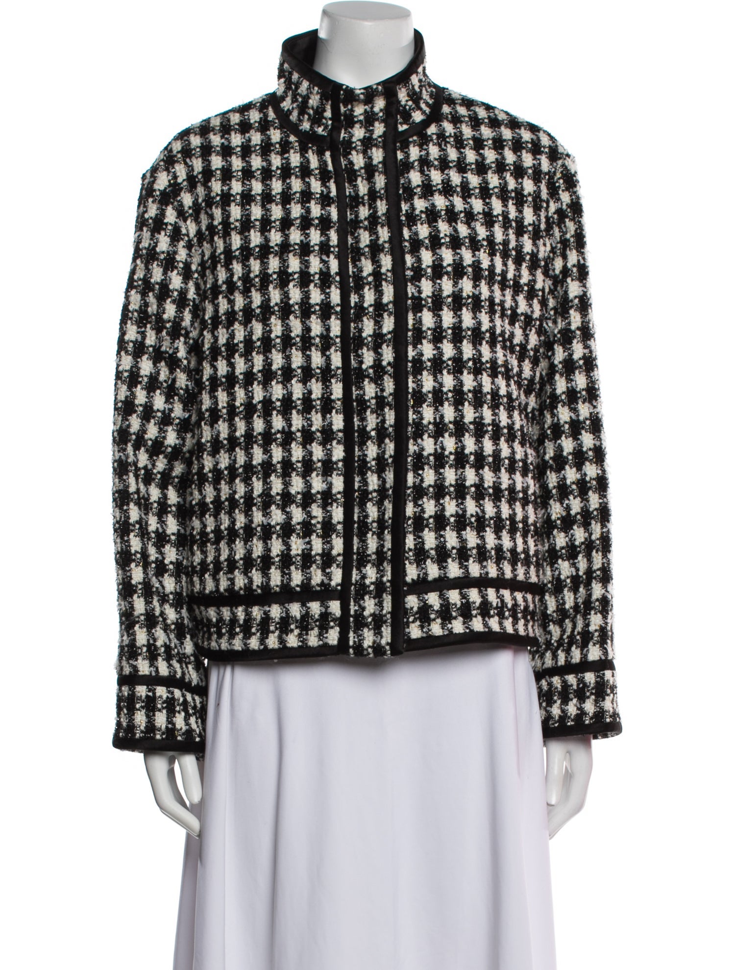 Alice + Olivia Houndstooth Print Evening Jacket w/ Tags
