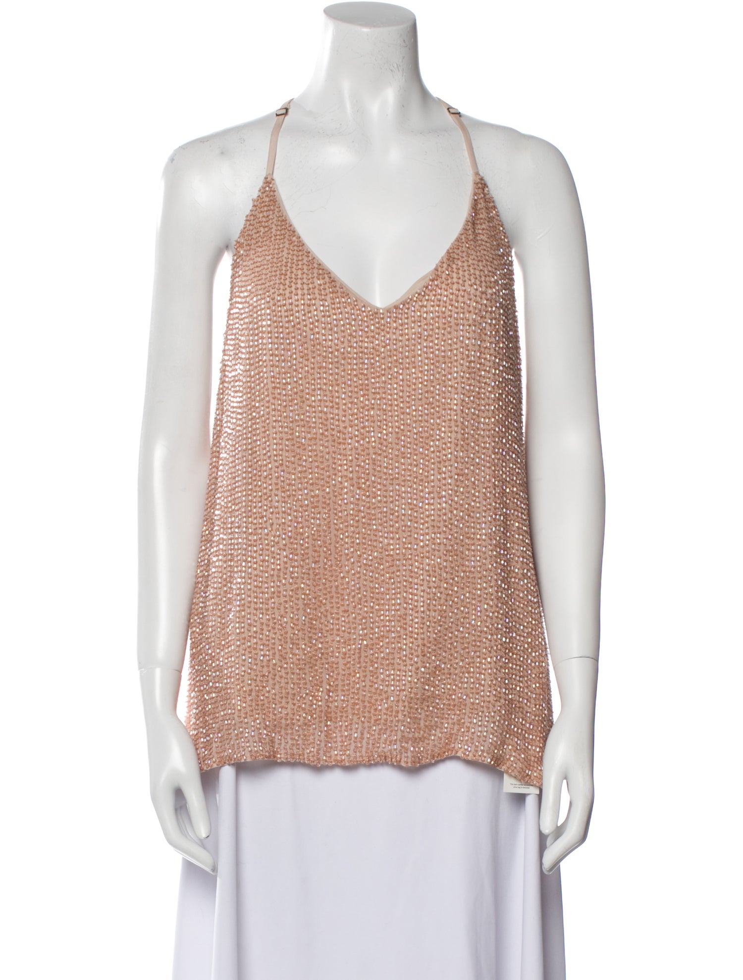 Alice + Olivia Silk V-Neck Top