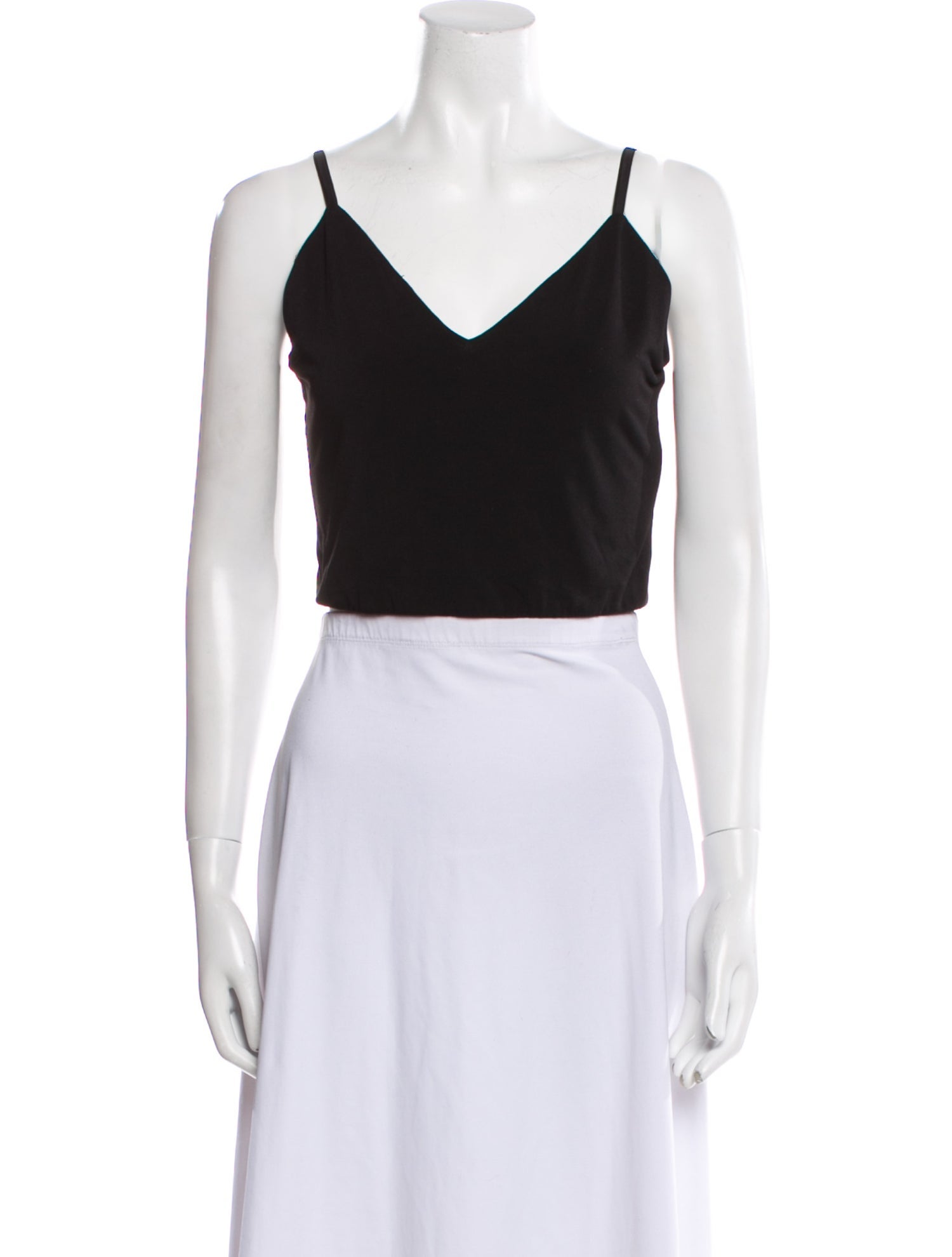 Alice + Olivia V-Neck Sleeveless Crop Top