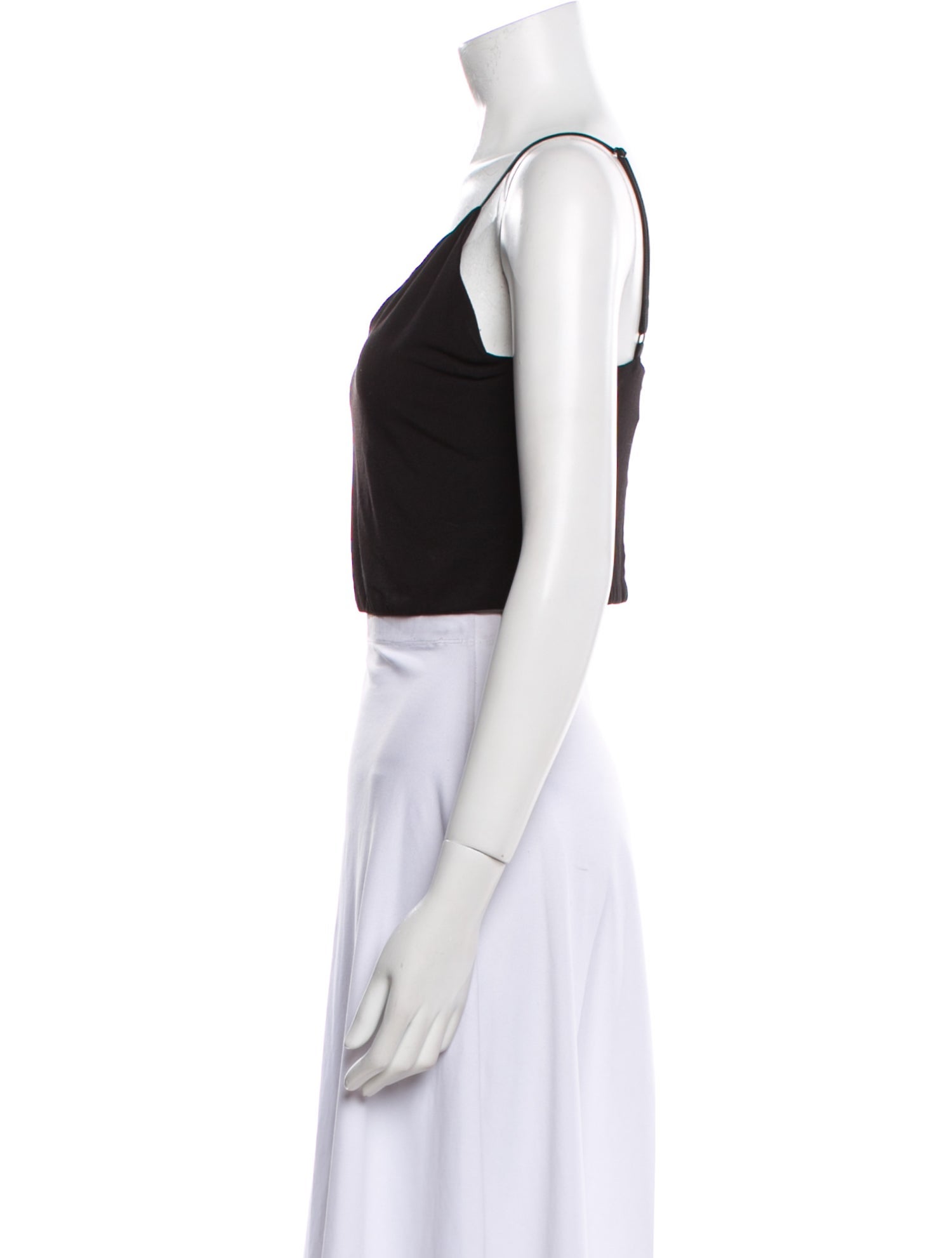 Alice + Olivia V-Neck Sleeveless Crop Top