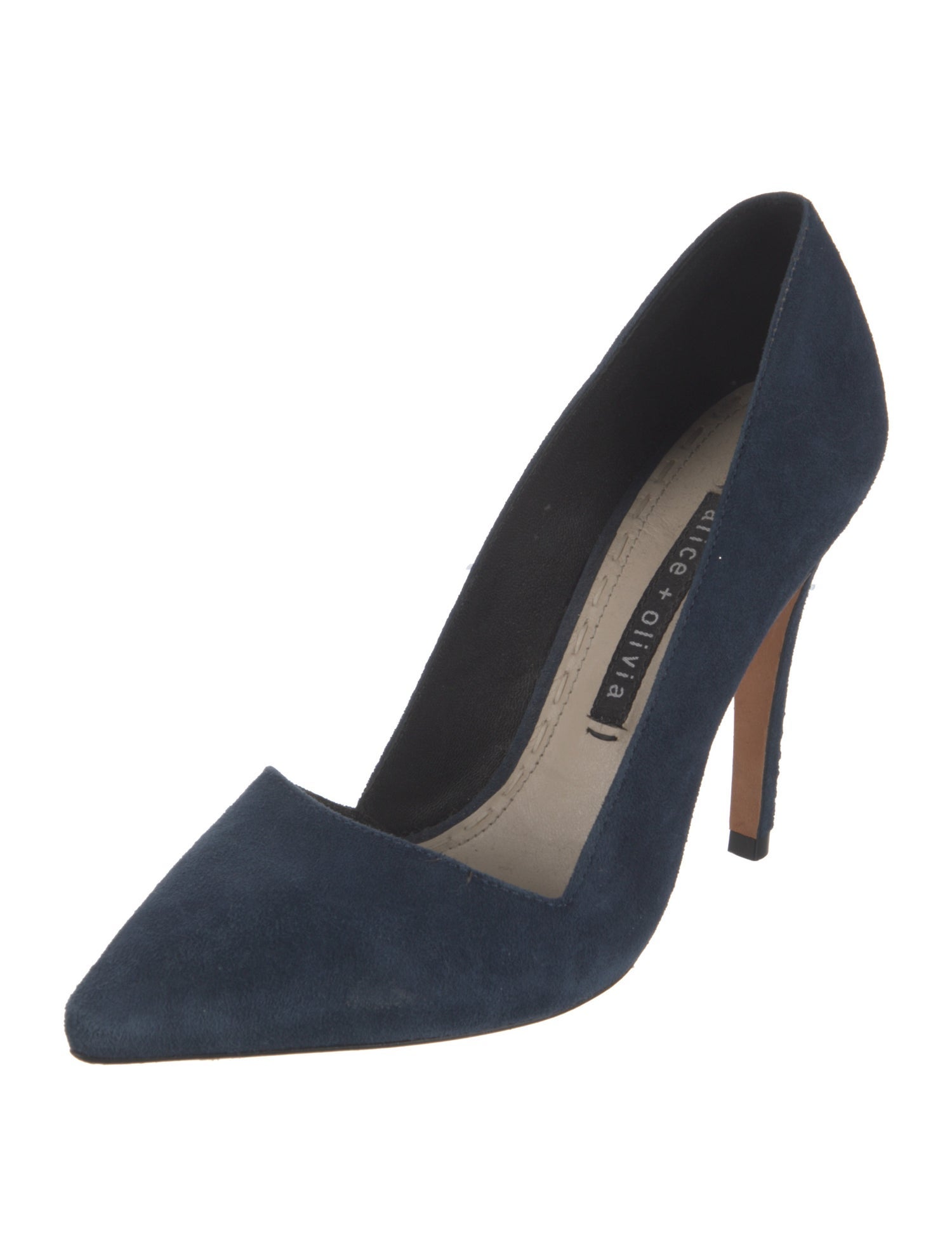 Alice + Olivia Suede D'Orsay Pumps