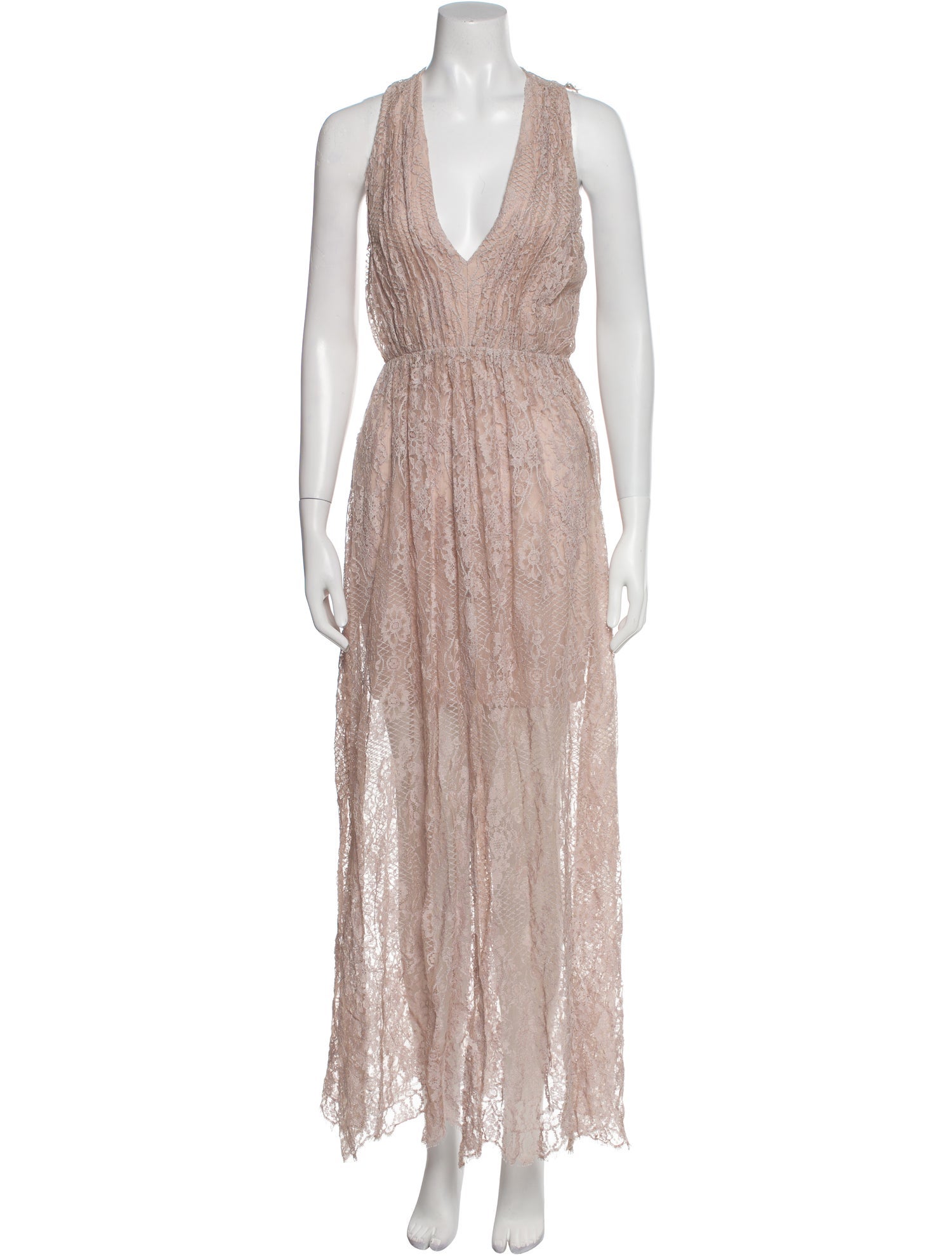 Alice + Olivia V-Neck Long Dress