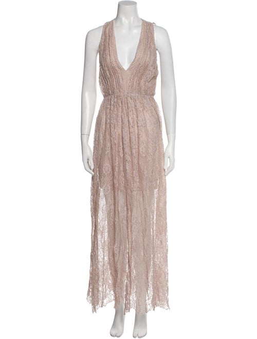 Alice + Olivia V-Neck Long Dress