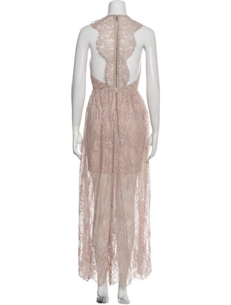 Alice + Olivia V-Neck Long Dress