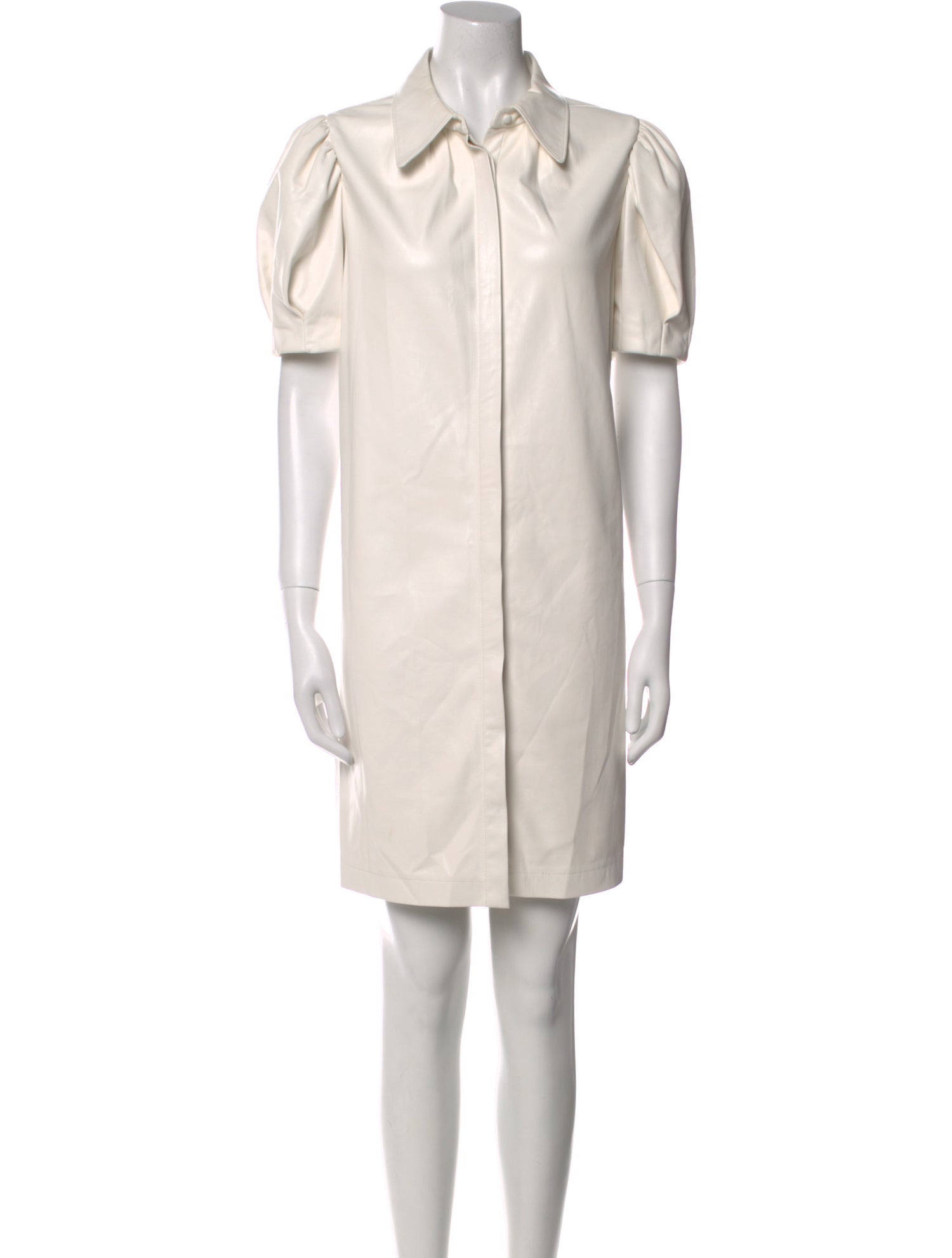 Alice + Olivia Faux Leather Knee-Length Dress