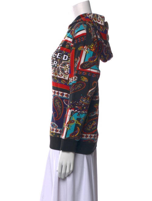 Alice + Olivia Graphic Print Mock Neck Sweatshirt