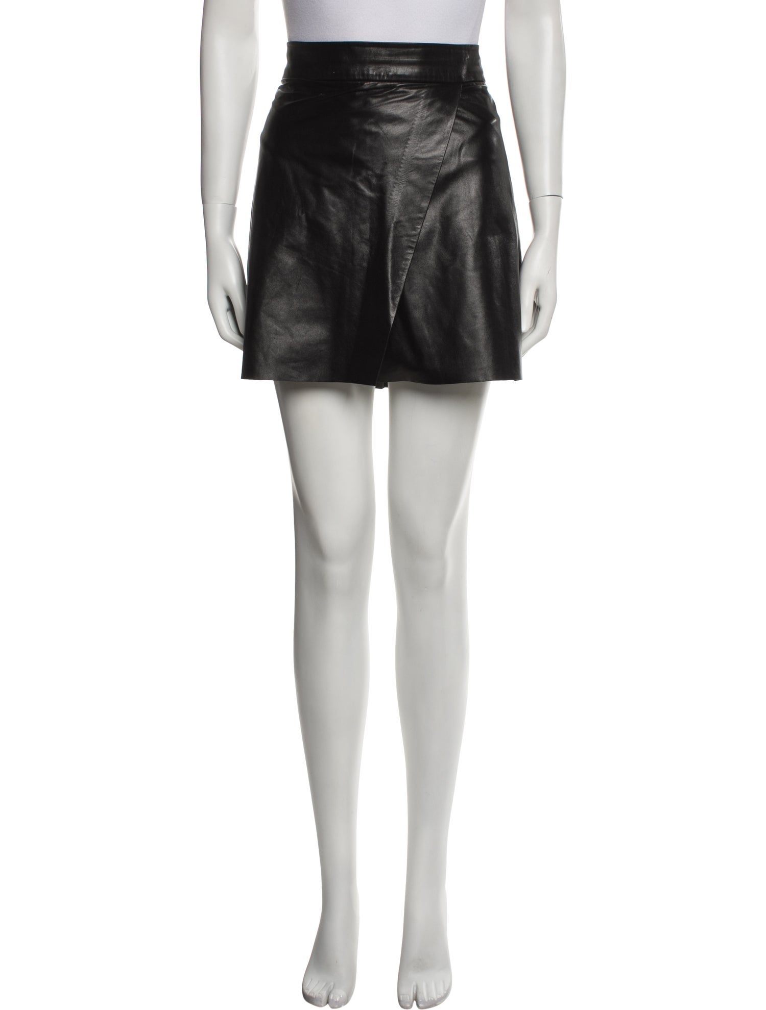 Alice + Olivia Leather Mini Skirt