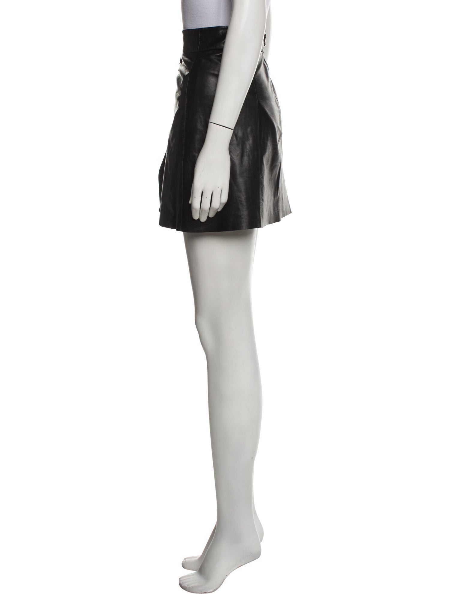 Alice + Olivia Leather Mini Skirt