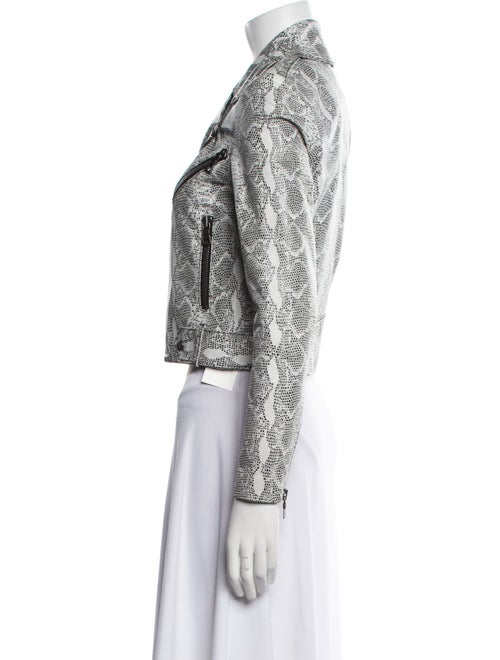 Alice + Olivia Leather Tweed Pattern Blazer