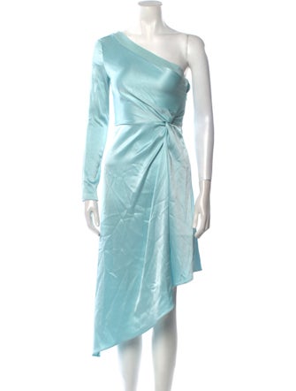 Alice + Olivia One-Shoulder Midi Length Dress