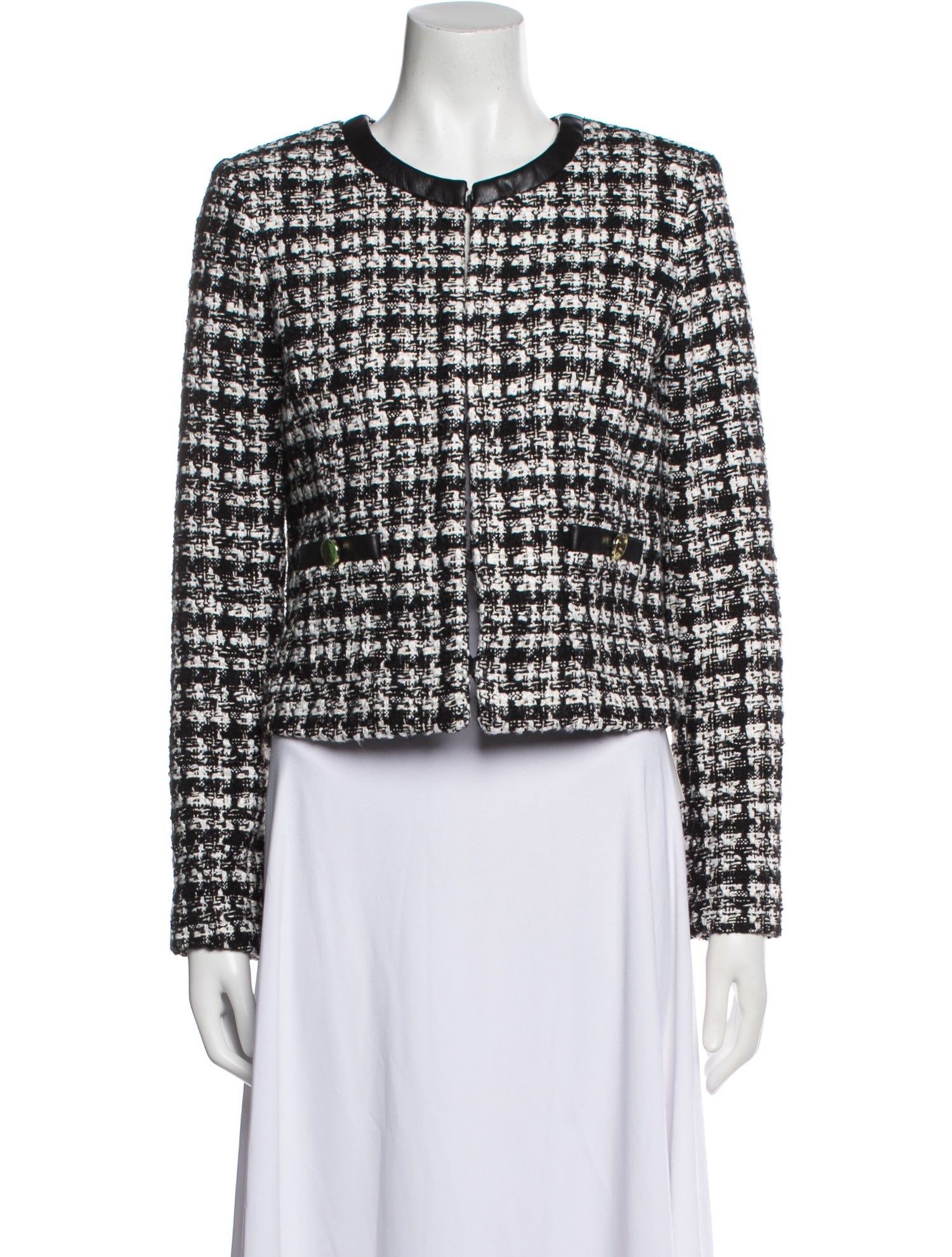 Alice + Olivia Tweed Pattern Evening Jacket