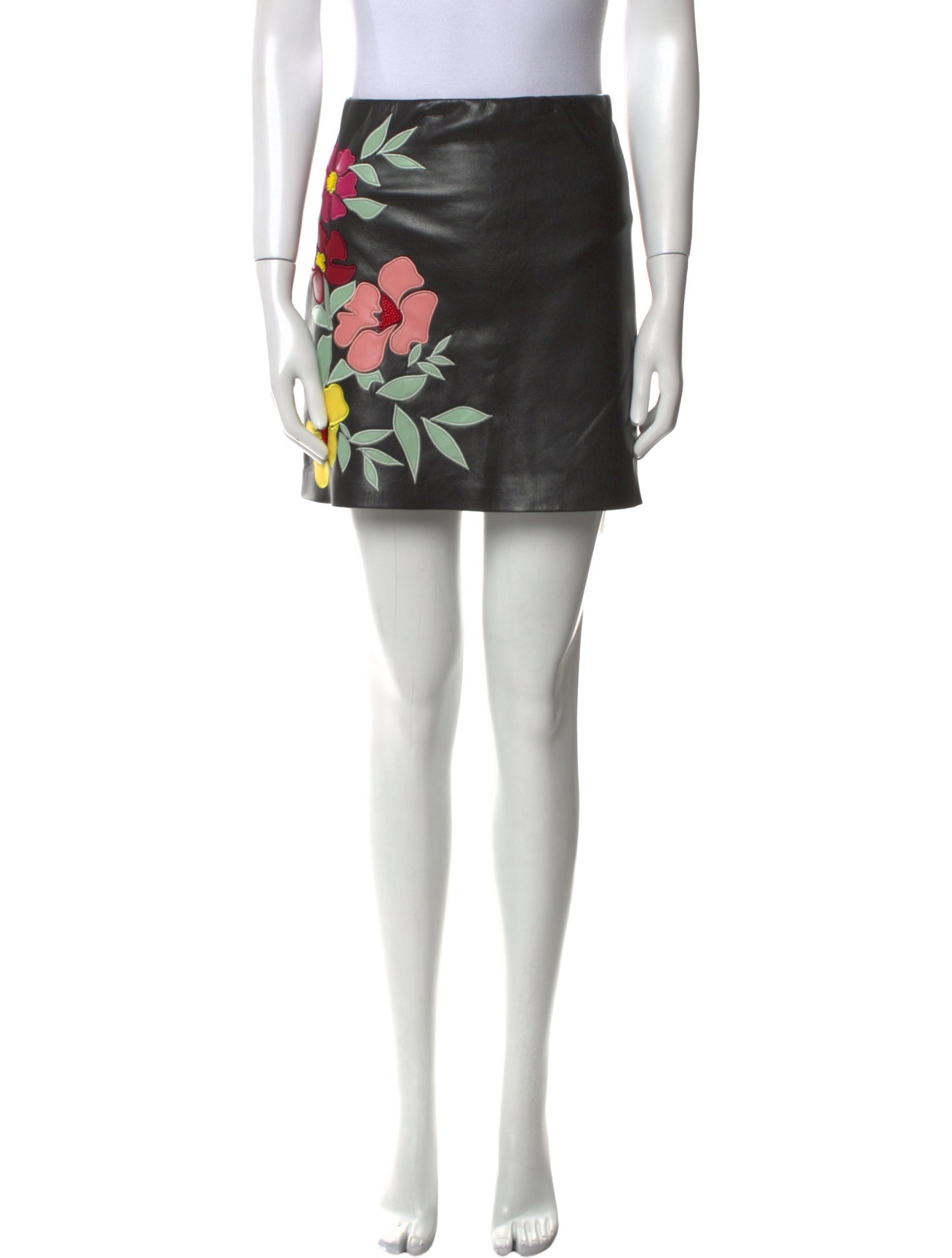 Alice + Olivia Floral Print Mini Skirt